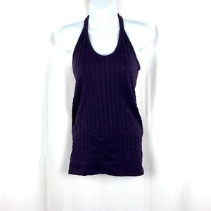 Athleta textured knit racer back tank top S